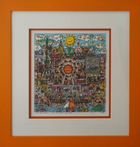 リジィのTHE BIG APPLE IS BIG ON CONEY ISLAND（3D版画）の作品写真